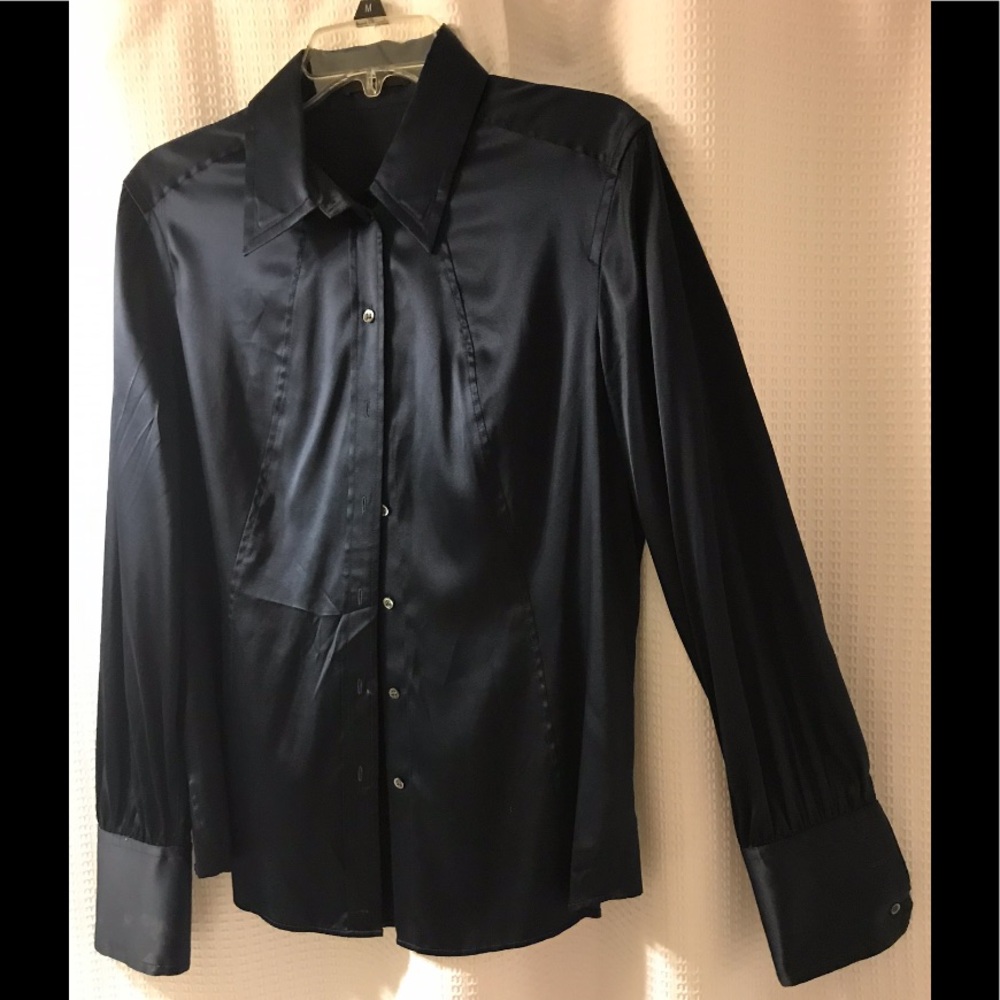 Hugo boss navy blouse size large